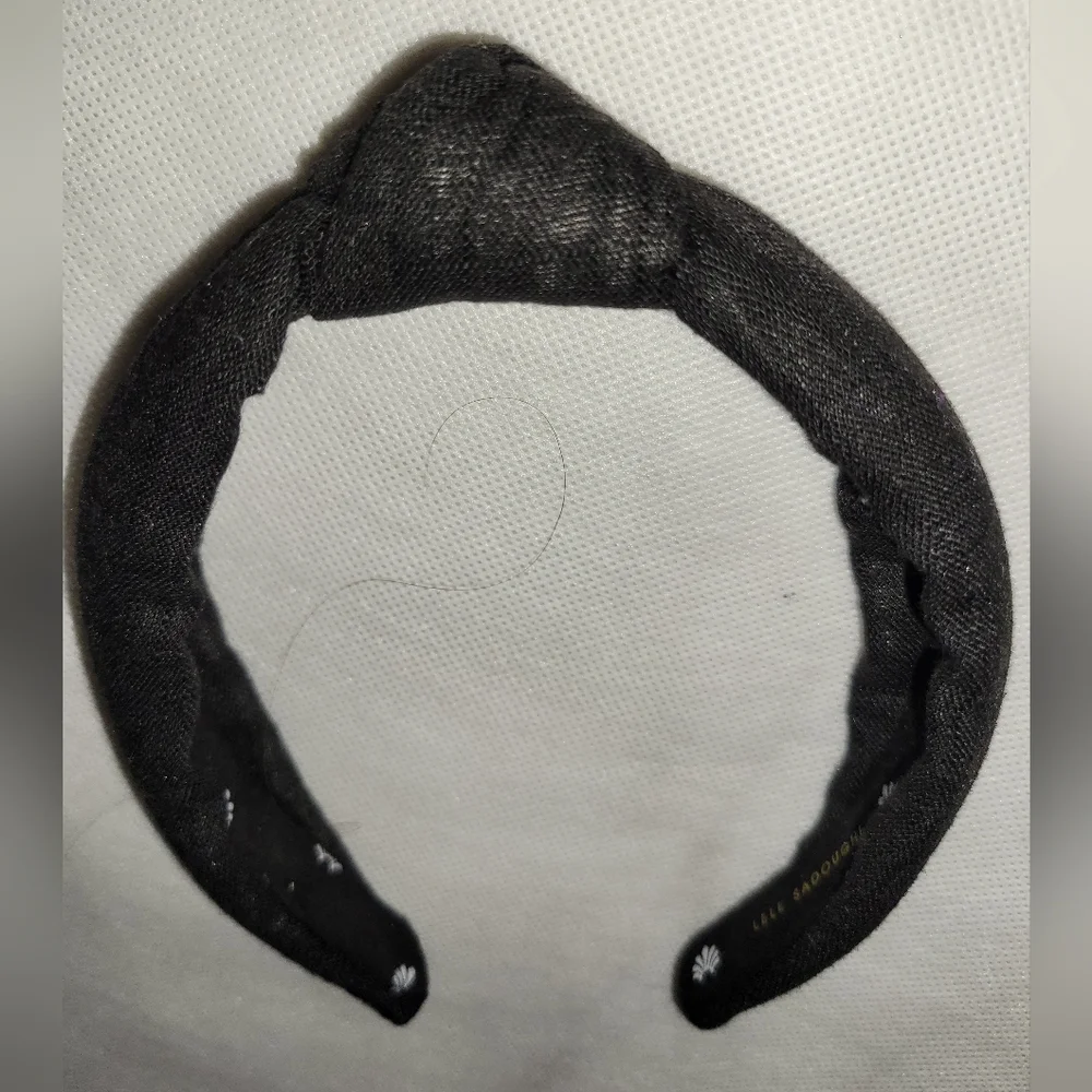 Lele sadoughi girls woven knotted headband black